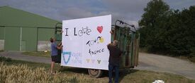 Le message d'amour au Tour de France